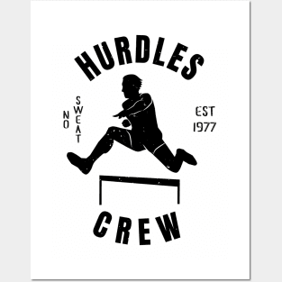 Mens Athletics Hurdles Crew Athlete Gift Posters and Art